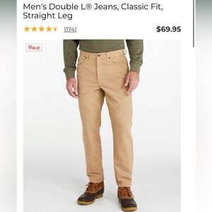 Men's LL Bean Double L Jeans - Classic Fit, Straight Leg size 32 x 36